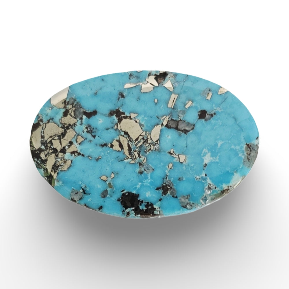 Pyrite feroza turquoise