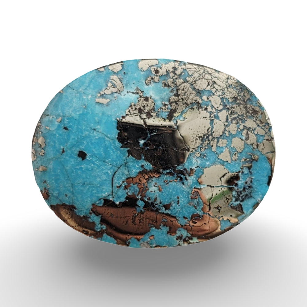 Pyrite feroza turquoise