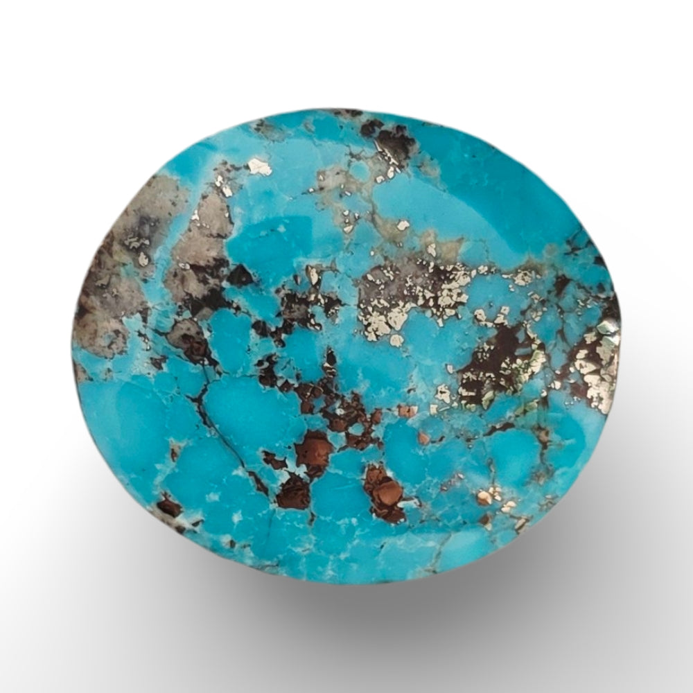 Pyrite feroza turquoise