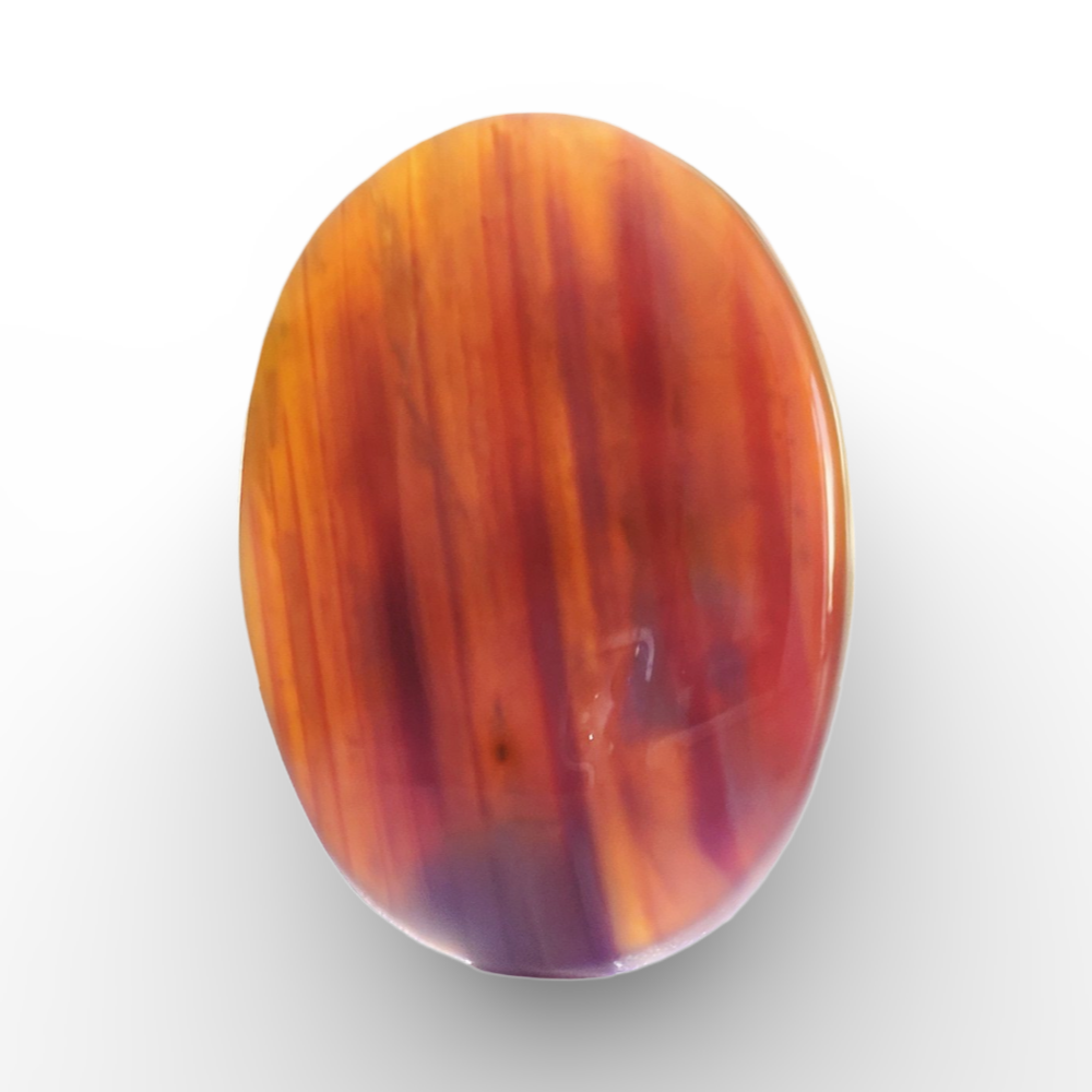 (عقيق يماني بنفسجي وزعفراني)
Purple & Saffron Yemeni Agate 4.48 gram
