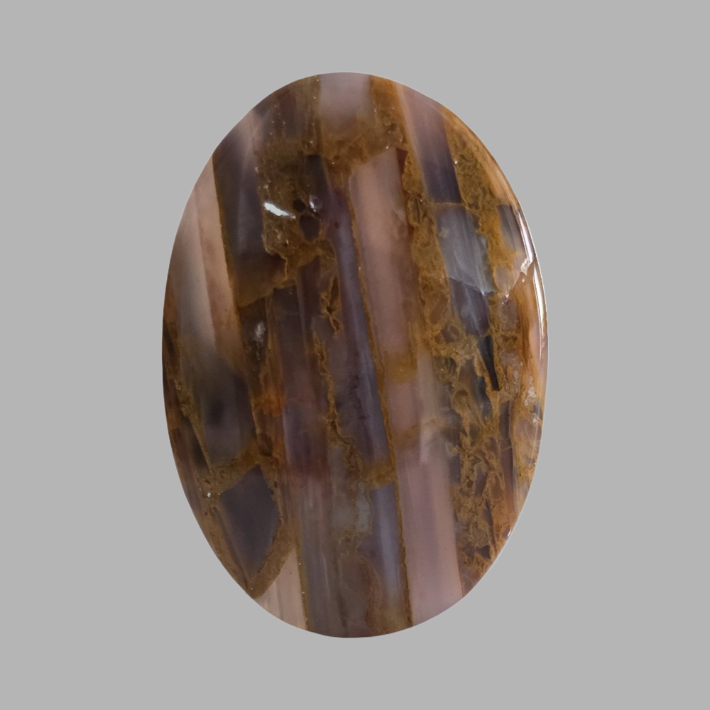 (عقيق يماني بنفسجي وزعفراني)
Purple & Saffron Yemeni Agate 6.21 gram