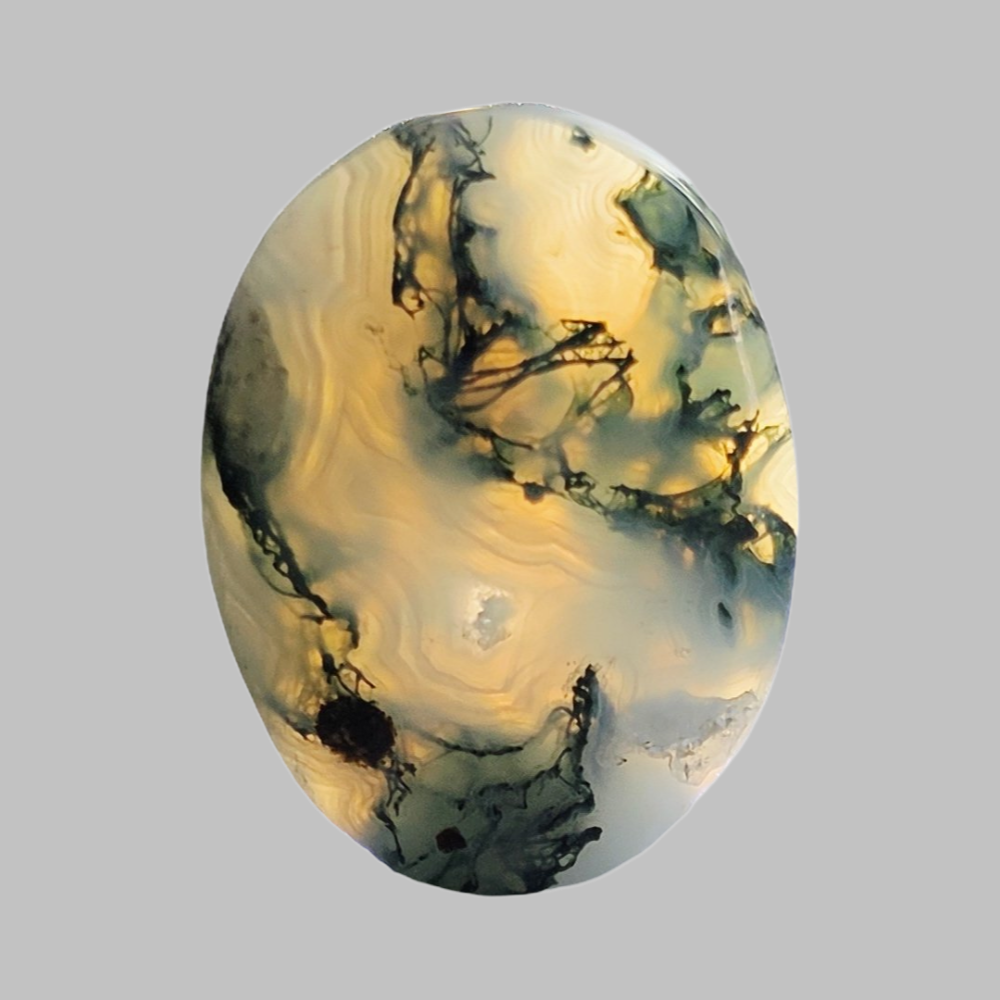 (العقيق الطحلبي)
Moss Yemeni Agate 3.20 gram