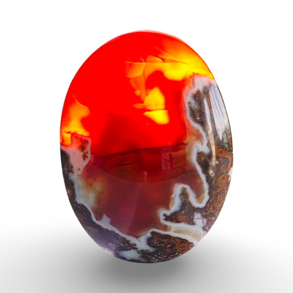 (عقيق يماني خريطة كبدية)
Yemeni Liver Map Agate 7.13 gram