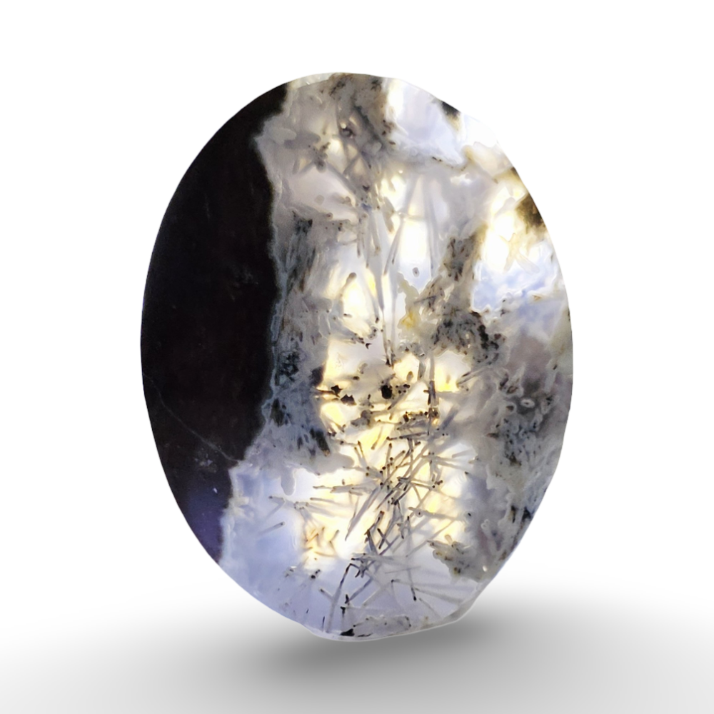 (عقيق الشجري الطبيعي اليماني)
Natural Yemeni Dendritic Agate 4.53 gram