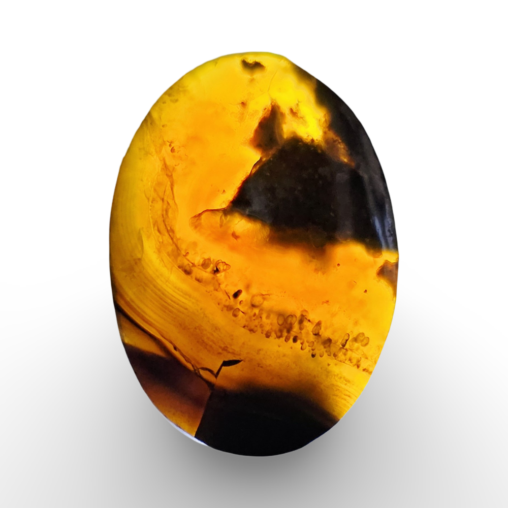 (عقيق يماني خريطة أسود)
Black Yemeni Map Agate 2.31 gram