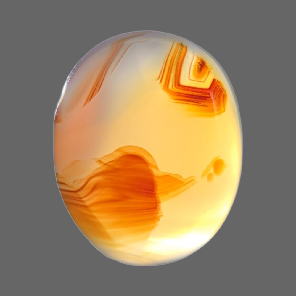 العقيق المصوَّر اليماني الطبيعي
Natural Yemeni Picture Agate (Aqeeq Musawwar) 7.09 gram