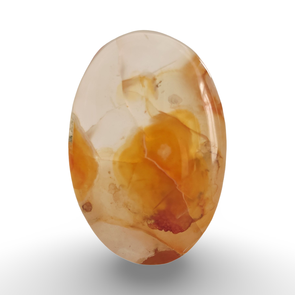 حجر عقيق المشمشي الطبيعي اليماني
Natural Yemeni Apricot Agate Stone 3.41 gram