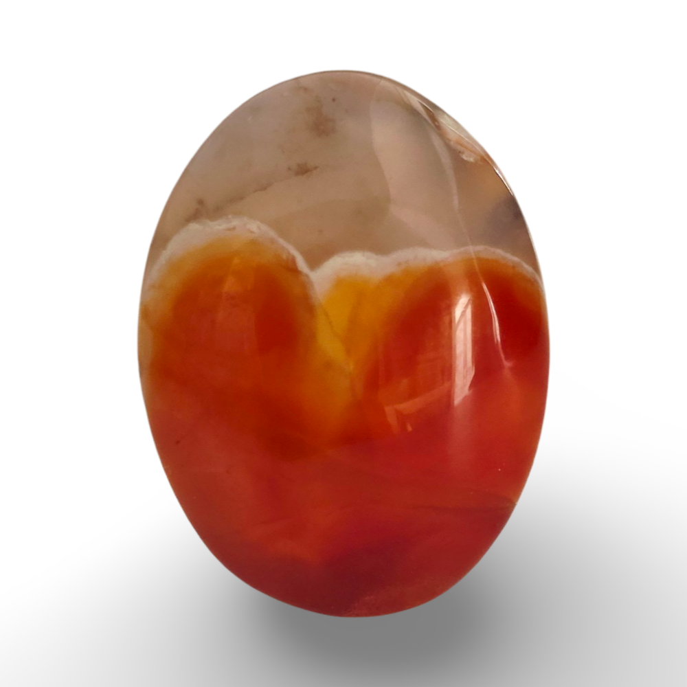 حجر عقيق المشمشي الطبيعي اليماني
Natural Yemeni Apricot Agate Stone 3.60 gram