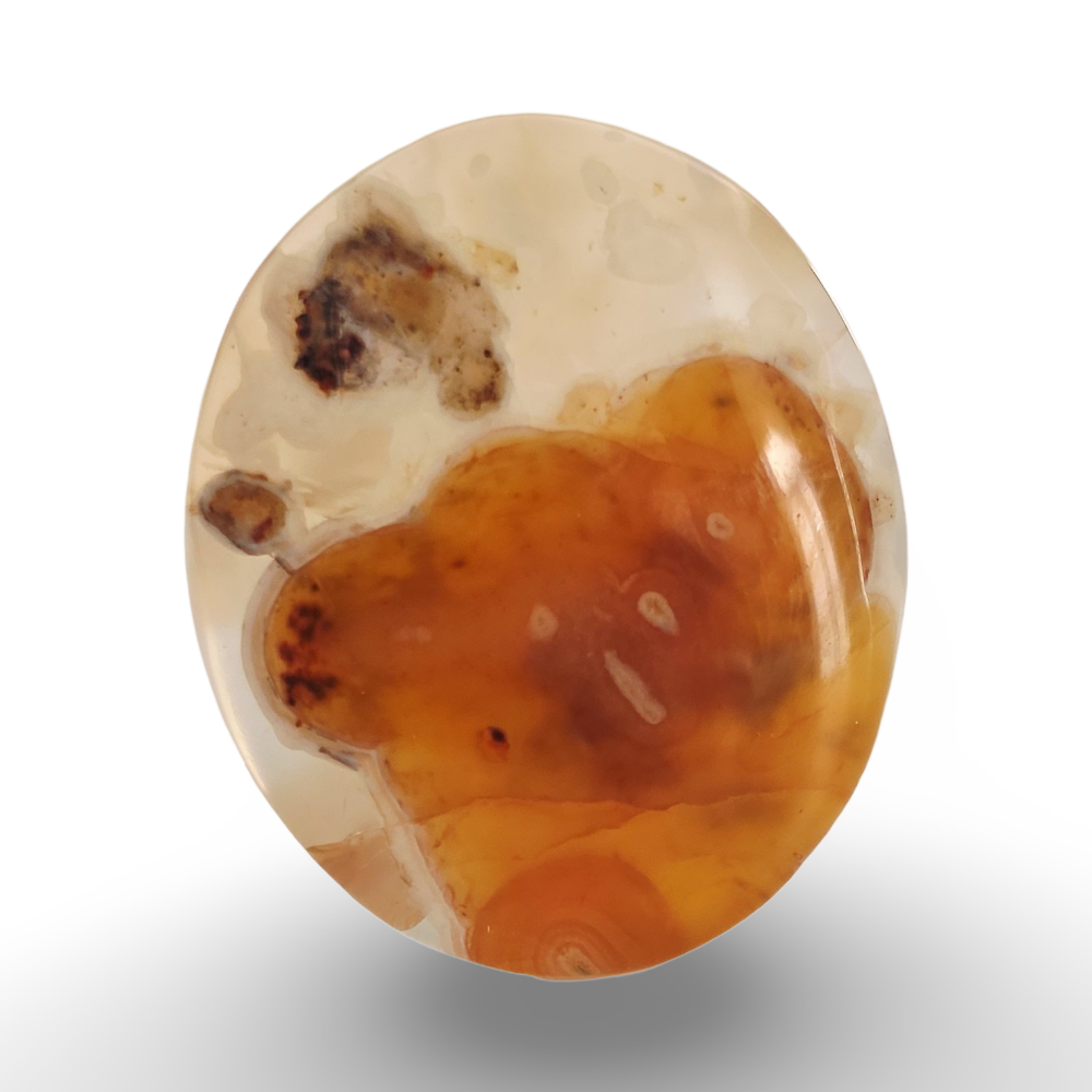 حجر عقيق المشمشي الطبيعي اليماني
Natural Yemeni Apricot Agate Stone 2.17 gram