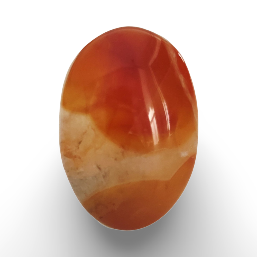 حجر عقيق المشمشي الطبيعي اليماني
Natural Yemeni Apricot Agate Stone 2.49 gram