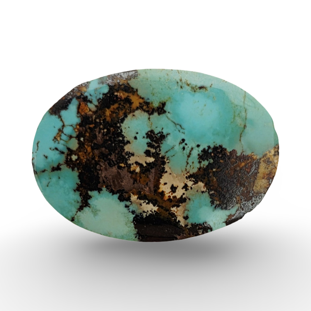 Light Blue-Green Natural Nishapuri Turquoise (Feroza) 3.40 gram