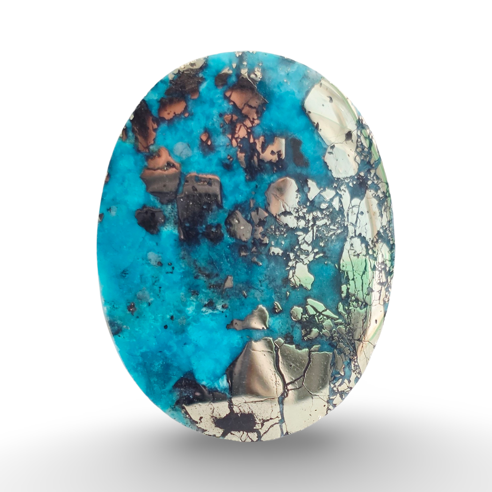 Iranian Feroza Pyrite Turquoise 12.42 gram