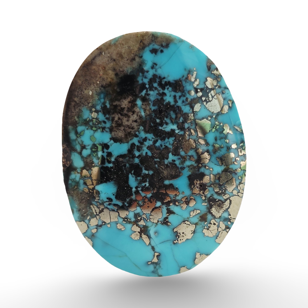 Iranian Feroza Pyrite Turquoise 6.25 gram
