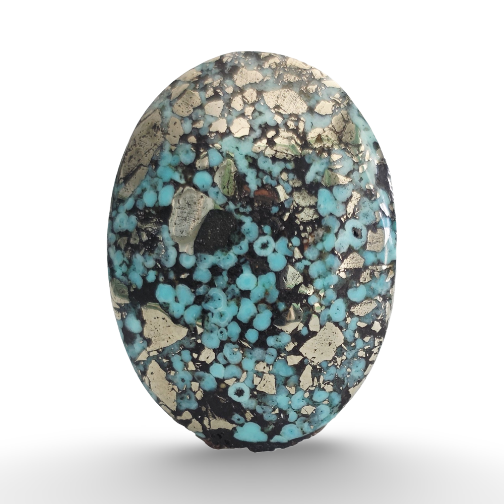 Iranian Feroza Pyrite Turquoise 9.77 gram