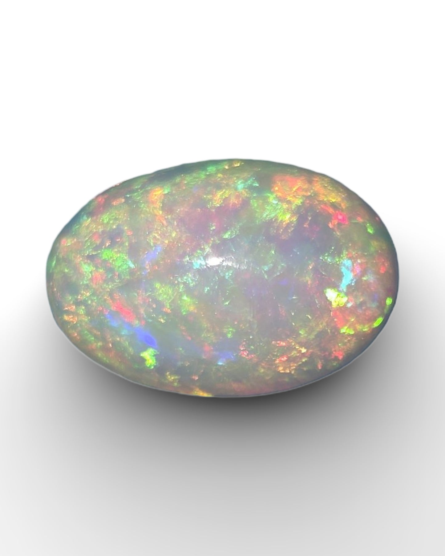 Natural Ethopian white milky Opal rainbow fire  AAA+ quality