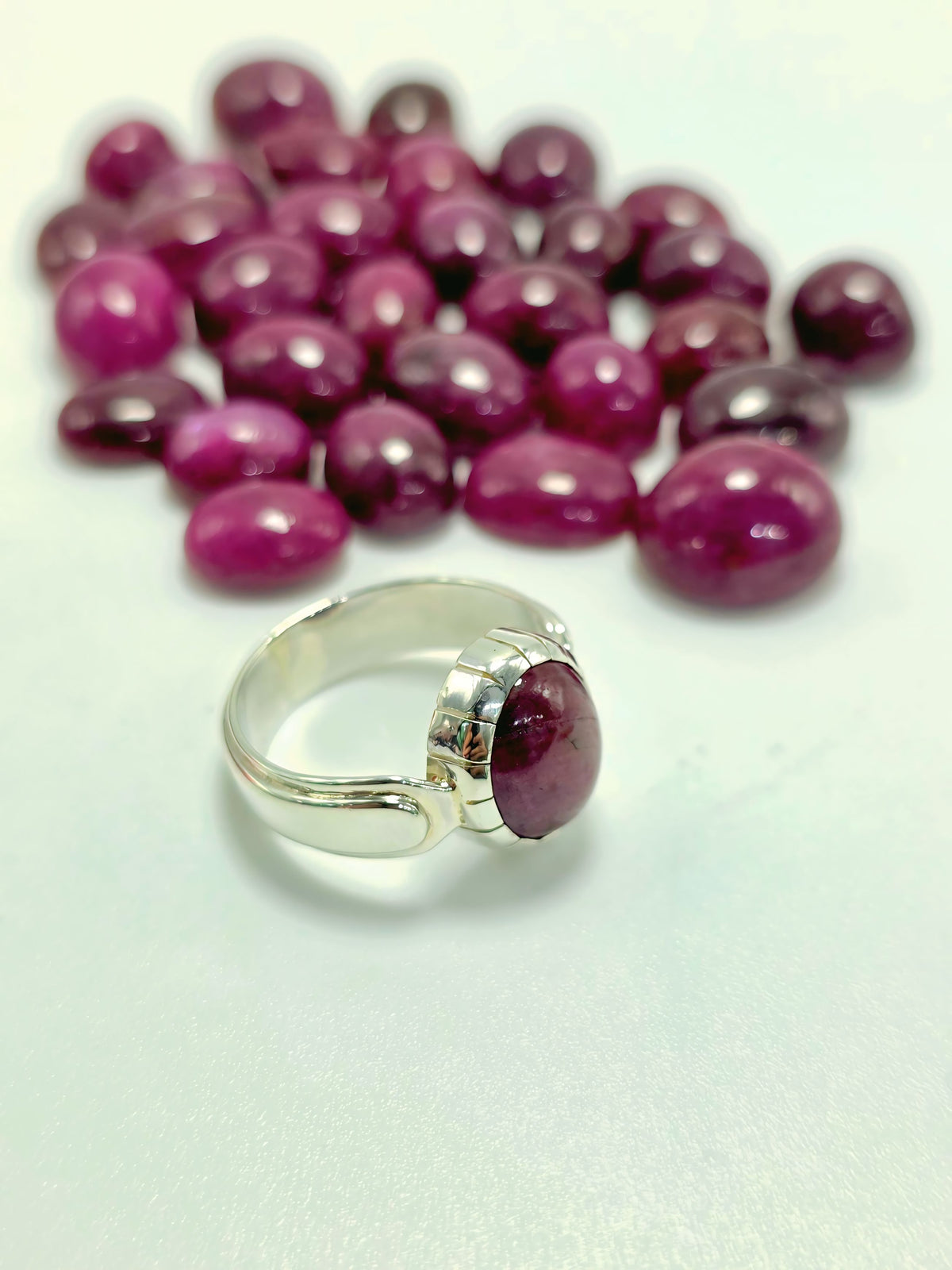 Natural ruby ring