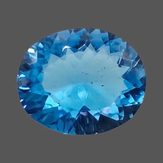 Swiss Blue Topaz(Laser Cut) 4.70 carat