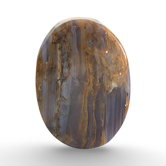 (عقيق يماني بنفسجي وزعفراني)
Purple & Saffron Yemeni Agate 5.10 gram