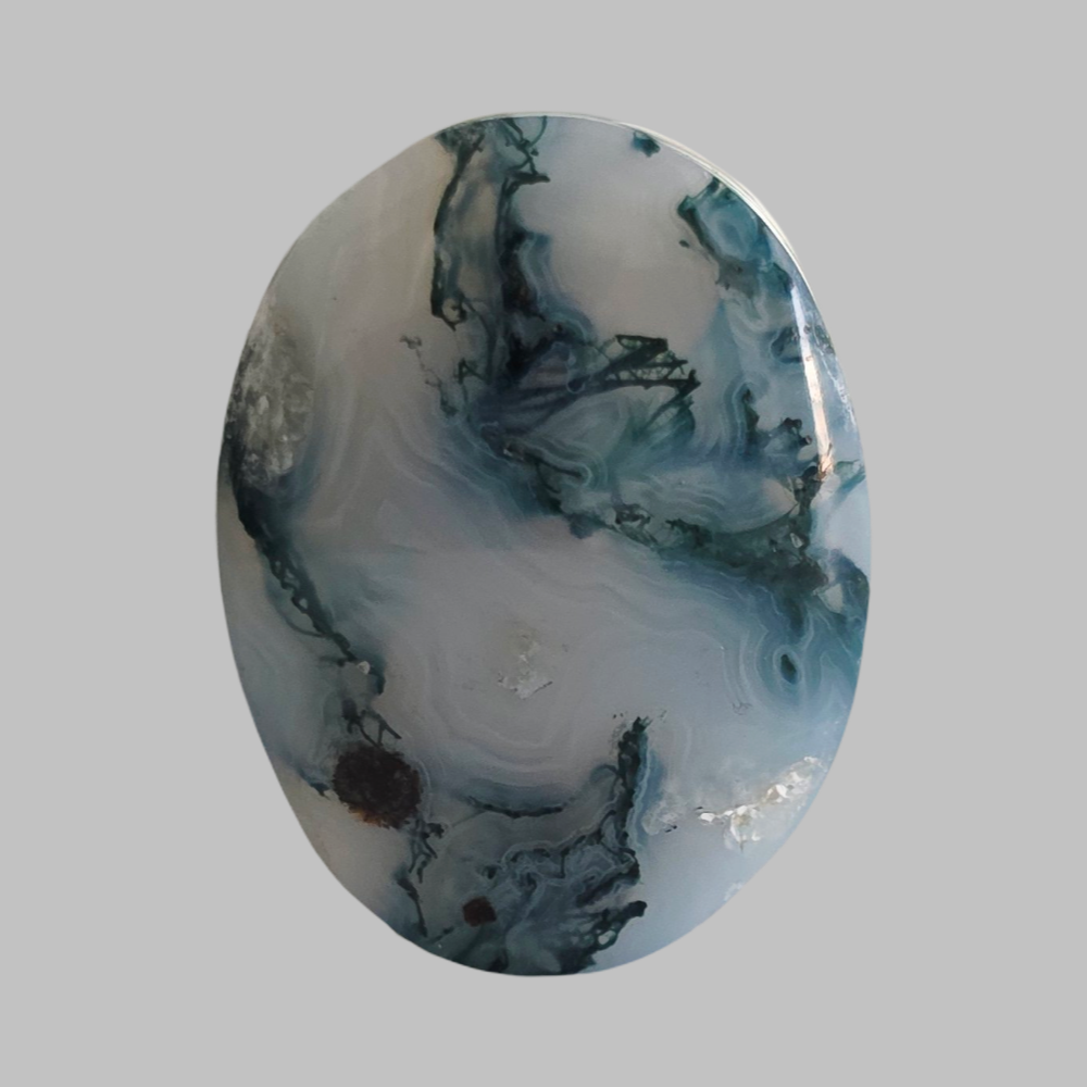 (العقيق الطحلبي) 
 Moss Yemeni Agate 3.20 gram
