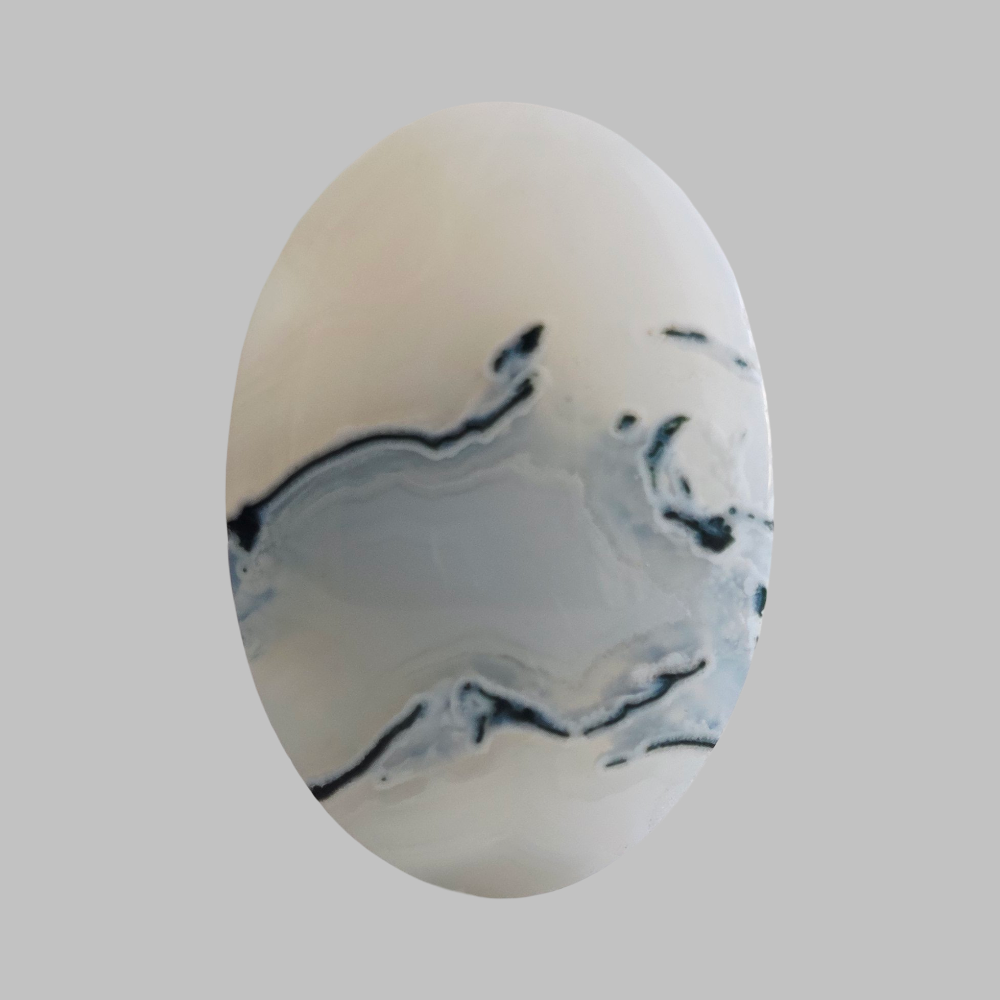 (العقيق الطحلبي) 
 Moss Yemeni Agate 3.34 gram