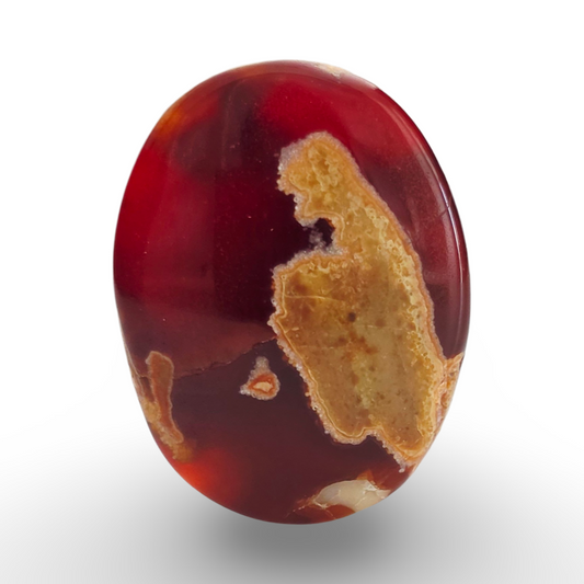 (عقيق يماني خريطة كبدية)

Yemeni Liver Map Agate 4.49  gram