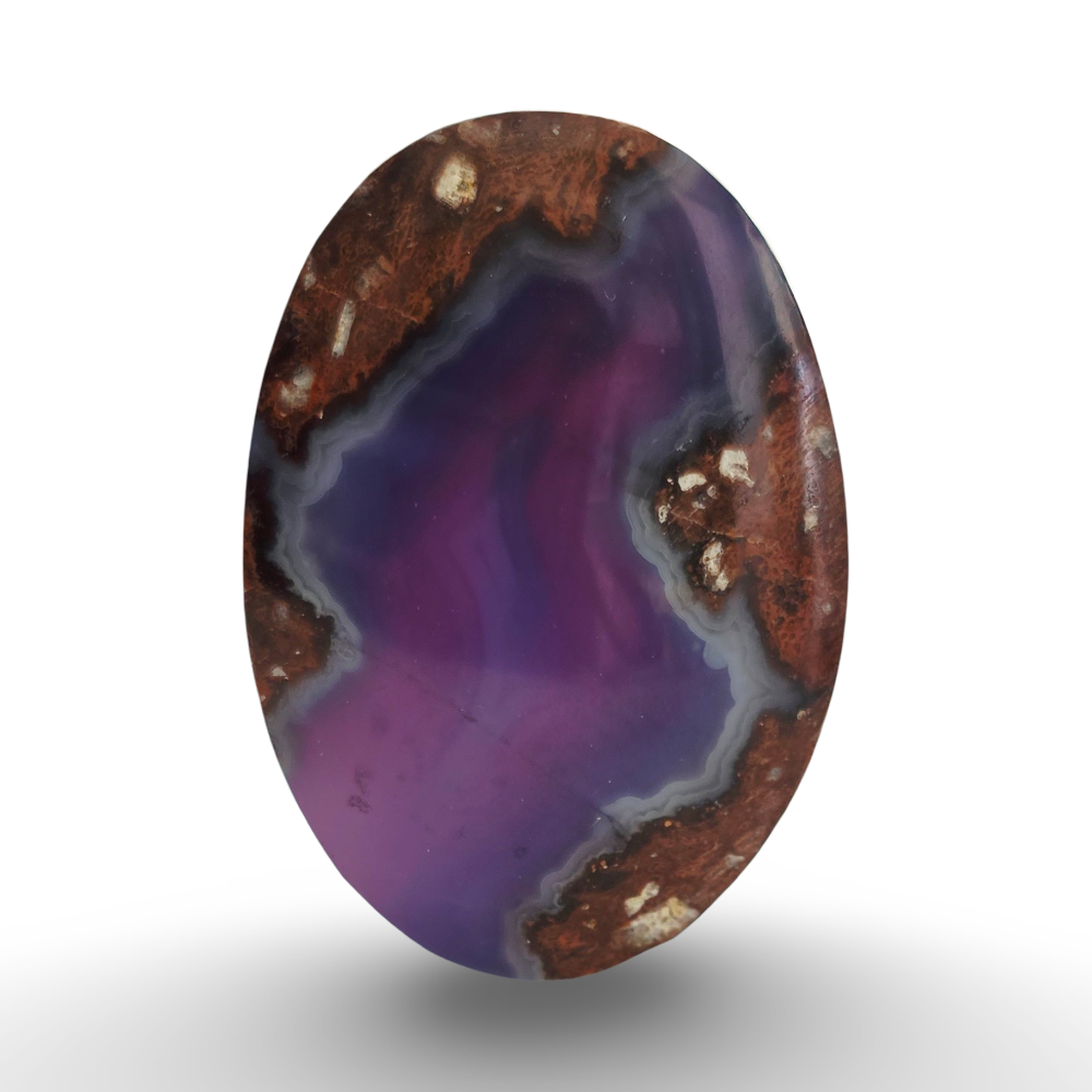 (عقيق يماني خريطة بنفسجي)

 Purple Map Yemeni Agate 11.67 gram