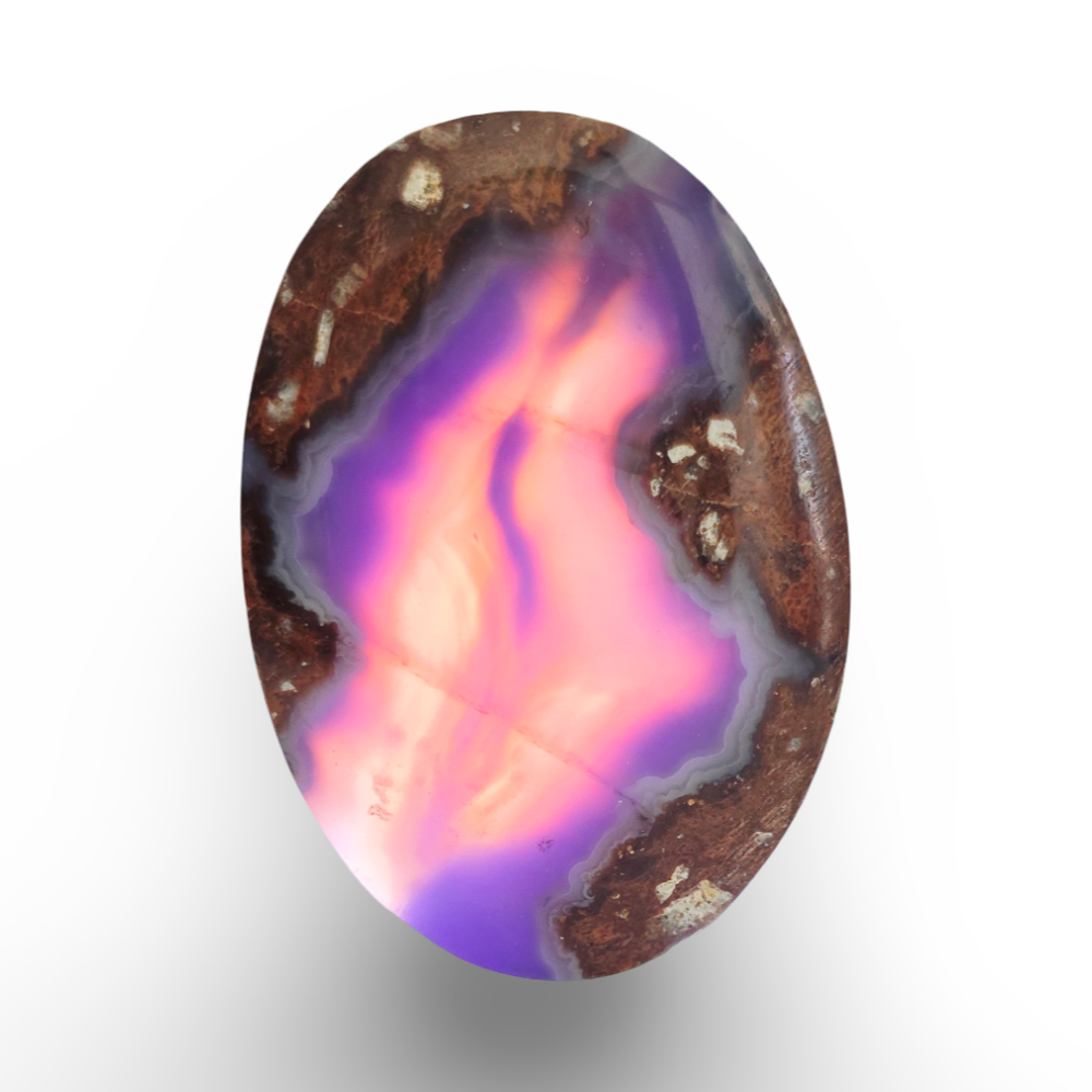 (عقيق يماني خريطة بنفسجي)

 Purple Map Yemeni Agate 11.67 gram