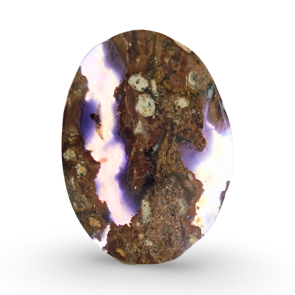 (عقيق يماني خريطة بنفسجي)

 Purple Map Yemeni Agate 4.83 gram