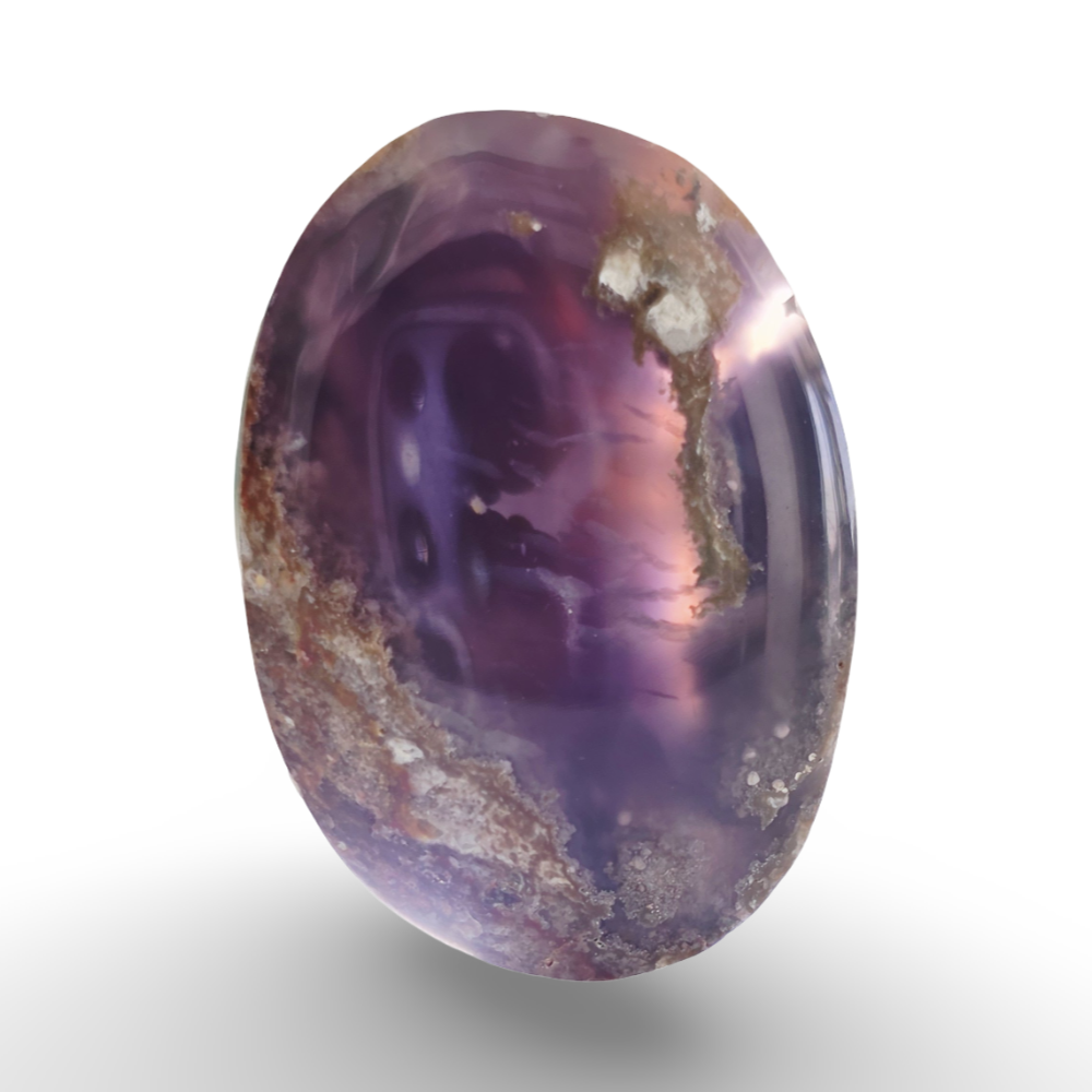 (عقيق يماني خريطة بنفسجي)

 Purple Map Yemeni Agate 4.45 gram