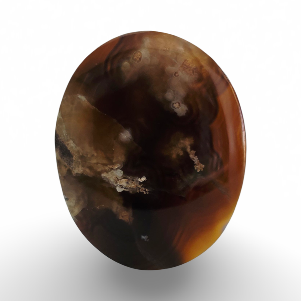 (عقيق يماني خريطة أسود)
Black Yemeni Map Agate 3.05 gram