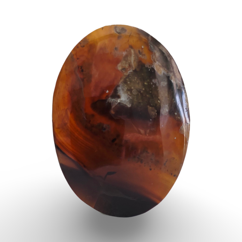 (عقيق يماني خريطة أسود)
Black Yemeni Map Agate 2.31 gram