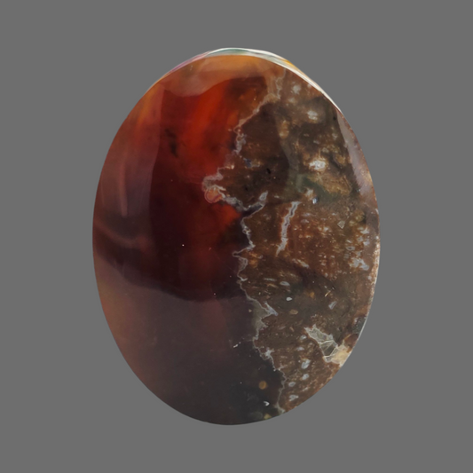 (عقيق يماني خريطة أسود)
Black Yemeni Map Agate 2.84 gram