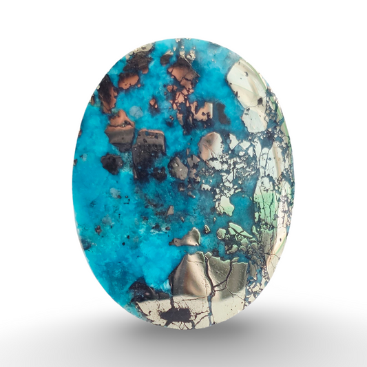 Iranian Feroza Pyrite Turquoise 12.42 gram