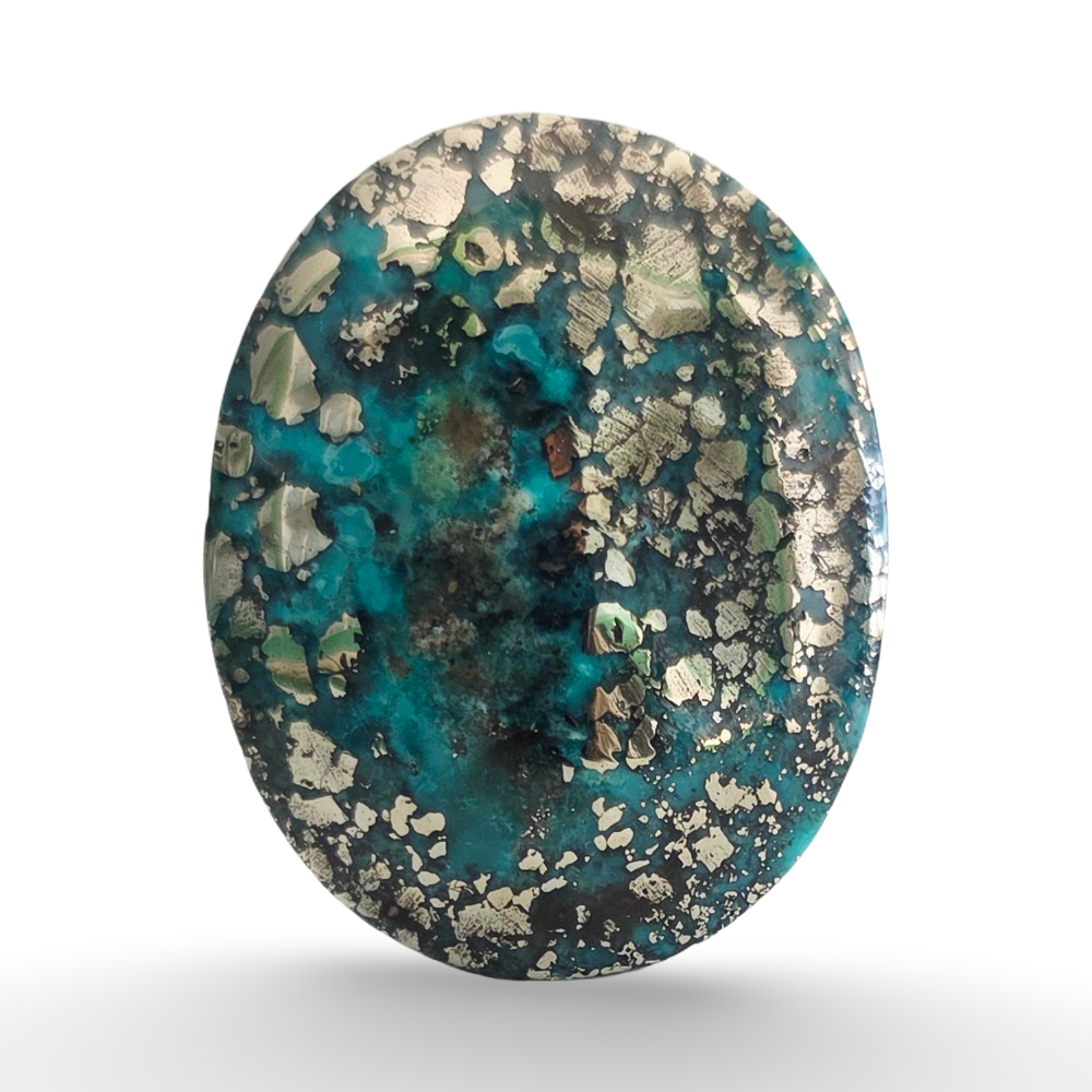 Iranian Feroza Pyrite Turquoise 10.16 gram