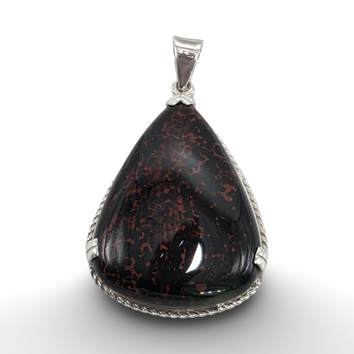 Blood Stone Silver pendant